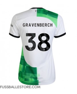 Günstige Liverpool Ryan Gravenberch #38 Auswärtstrikot Damen 2023-24 Kurzarm